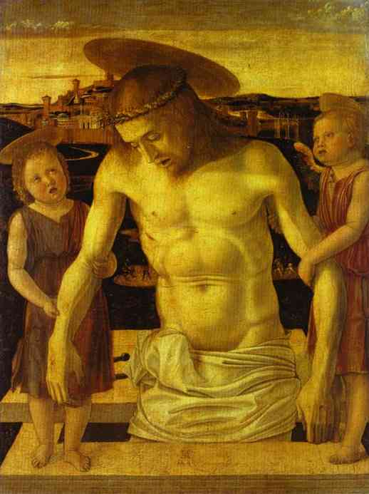 Dead Christ Supported by Angels